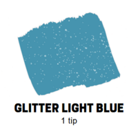Glitter Light Blue Conische punt Posca Acrylverf Marker PC3ML Kleur L8