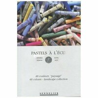 Karton doosje Pastel &agrave; l'ecu 48 kleuren Landschap selectie van Sennelier