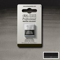 Lamp Black Serie 1 Professional Watercolour Half Napje van Winsor &amp; Newton Kleur 337