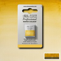 Yellow Ochre Light Serie 1 Professional Watercolour Half Napje van Winsor &amp; Newton Kleur 745