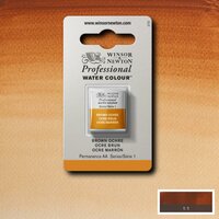 Brown Ochre Serie 1 Professional Watercolour Half Napje van Winsor &amp; Newton Kleur 059