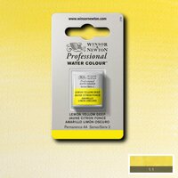 Lemon Yellow Deep Serie 2 Professional Watercolour Half Napje van Winsor &amp; Newton Kleur 348