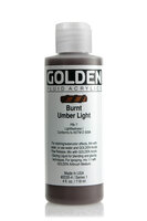 Omber Gebrand Licht Golden Fluid Acrylverf Flacon 118 ML Serie 1 Kleur 2035