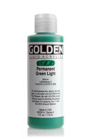 Permanentgroen Licht Golden Fluid Acrylverf Flacon 118 ML Serie 4 Kleur 2250