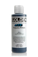 Turkoois (Phtalo) Golden Fluid Acrylverf Flacon 118 ML Serie 4 Kleur 2390