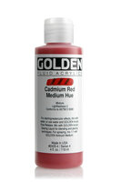 Cadmiumrood Middel Imit. Golden Fluid Acrylverf Flacon 118 ML Serie 4 Kleur 2425