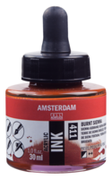 Sienna Gebrand Acryl Inkt Amsterdam 30 ML Kleur 411