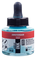 Hemelsblauw licht Acryl Inkt Amsterdam 30 ML Kleur 551