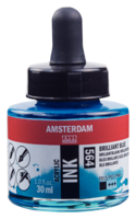 Briljantblauw Acryl Inkt Amsterdam 30 ML Kleur 564