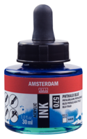 Phtalo Blauw Acryl Inkt Amsterdam 30 ML Kleur 570