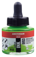 Reflexgroen Acryl Inkt Amsterdam 30 ML Kleur 672