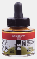 Donkergoud Acryl Inkt Amsterdam 30 ML Kleur 803