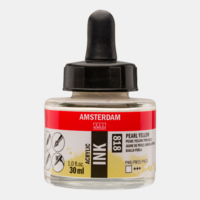 Parelgeel Acryl Inkt Amsterdam 30 ML Kleur 818