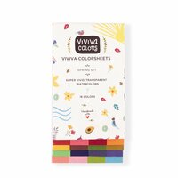 16 Spring kleuren Set Viviva Coloursheets Aquarelverf