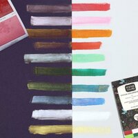10 Metallic kleuren Set Viviva Coloursheets Aquarelverf