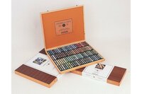 Landschap selectie" 100 extra soft pastel in luxe houten kist van Sennelier"