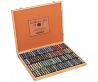Landschap selectie" 100 extra soft pastel in luxe houten kist van Sennelier"