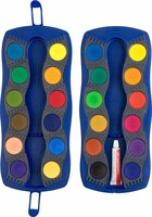 Connector blauw Waterverfdoos Faber-Castell 24 kleuren +1 tube wit