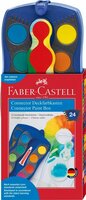 Connector blauw Waterverfdoos Faber-Castell 24 kleuren +1 tube wit