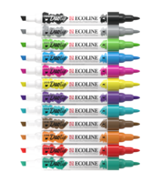 12 Basis kleuren set Ecoline Duotip van Talens Set 800