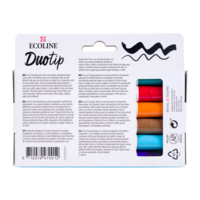 12 Basis kleuren set Ecoline Duotip van Talens Set 800