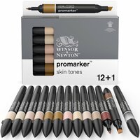 Promarker 12 x Skin Tones en Blender van Winsor &amp; Newton Set 172