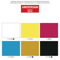 Basic set Acryl Inkt Amsterdam  6 x 30 ML
