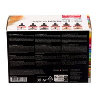 Lettering set Acryl Inkt Amsterdam 6 x 30 ML