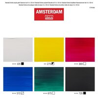 6 x 120 ML Classroom set Amsterdam Standard Series Acrylverf