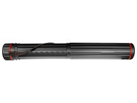 Kangaro uitschuifbare zwarte teken-/opbergkoker met schouderband 12,5 &Oslash; 77 cm tot 135 cm