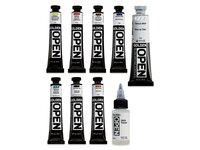 Slow Dry Golden Open Acrylverf Landscape Set 7 x 22 ml + 1 x 60 ml &amp; Hulpmiddelen Set 977