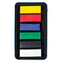 Derwent Inktense XL Blocks set in metalen etui met 6 kleuren