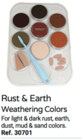 Weathering Rust &amp; Earth set 7 kleuren van PanPastel