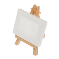 Mini ezel Kangaro met schildersdoek van 6 x 8 cm