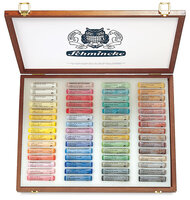 Schmincke Soft Pastels set met 60 Soft Pastels in een luxe houten kist