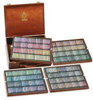 Schmincke Soft Pastels set met 400 pastels in een luxe houten kist (het gehele kleurspectrum!)