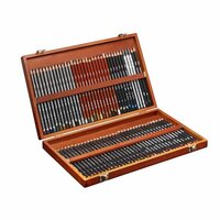 Derwent Sketching Set 72 potloden in houten cassette / kist
