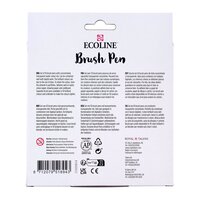 Set van 10 Botanische kleuren Ecoline Brushpennen in kartonnen etui van Talens