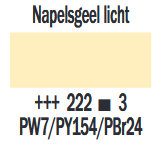 Napelsgeel Licht Cobra Artist watermengbare olieverf 40 ML (S 3) Kleur 222