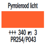 Pyrrolerood Licht Cobra Artist watermengbare olieverf 40 ML (S 3) Kleur 340