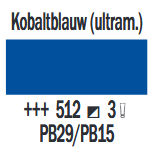 Kobaltblauw (Ultramarijn) Cobra Artist watermengbare olieverf 40 ML (S 3) Kleur 512