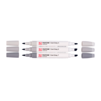 3 x Cool Gray kleuren Talens Pantone Markers Set 311