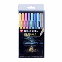 8 x Gelly Roll pennen (0,5 mm) Moonlight (10) set Pastel van Sakura