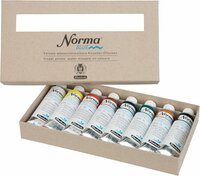 8 x 35 ML set Norma Blue watervermengbare olieverf van Schmincke