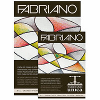 A4 21 x 29,7 cm 50 % katoen Fabriano Unica Printmaking en Drawing papier 250 grams 20 vellen