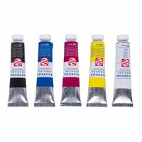 5 x 20 ML Plakkaatverf Primaire kleuren starter set Extra fijn (Gouache Extra fine) Royal Talens