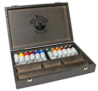12 x 40 ML Houten kist Old Holland Olieverf (Oudt Holland Scheveningen)