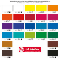Uitgebreide starter set Acrylverf van Art Creation 24 x 12 ml Set 824
