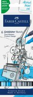 6 x Product Design kleuren set Goldfaber alcohol-basis sketchmarkers van Faber Castell Set 806