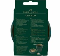 Groene vouwbare watercup / waterbeker Faber-Castell Clic&amp;Go